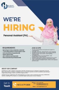 Careers personal assistant